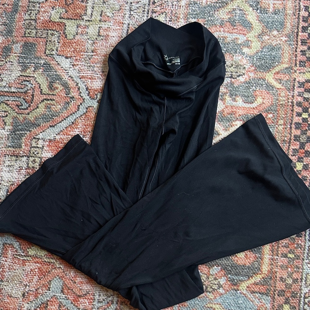 Aerie Black Flare Pants